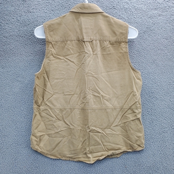 Ralph Lauren Fishing Cargo Utility Safari Vest Womens Size M Sleeveless Vintage - Picture 6 of 10